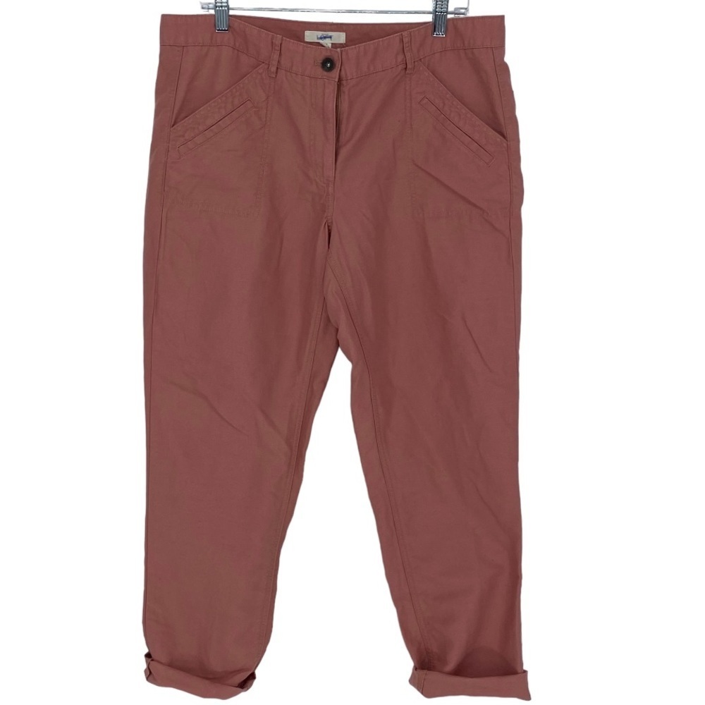 LOFT Cropped Ankle Pants in Mauve